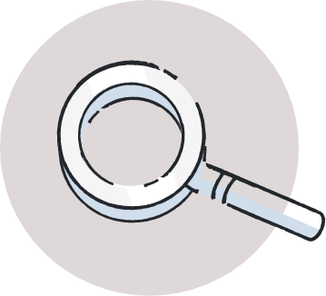 illustration of magnifying glass